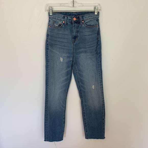 BDG Denim - BDG Distressed Raw Hem Mom High Rise Jean Size 24